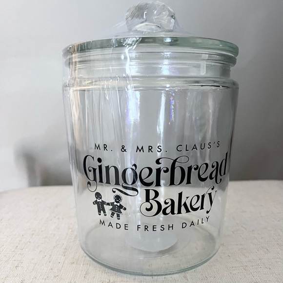 Target | Holiday | Target Glass Gingerbread Bakery Cookie Jar Christmas ...